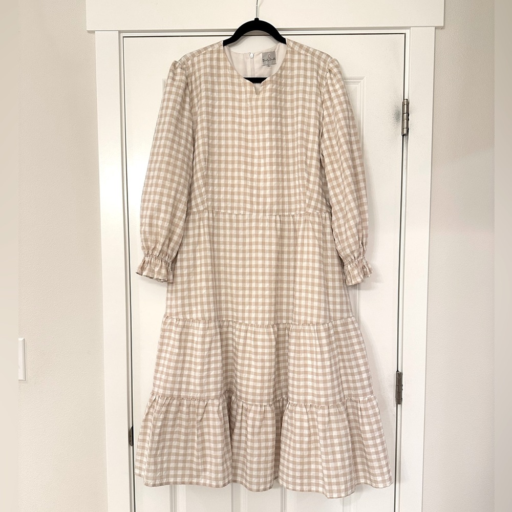 Dainty Jewells Tiered Gingham Dress